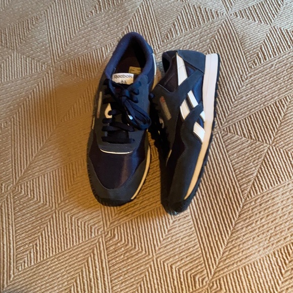 Adidas Men sneakers size 11 Navy Blue. Worn once. - Picture 2 of 7